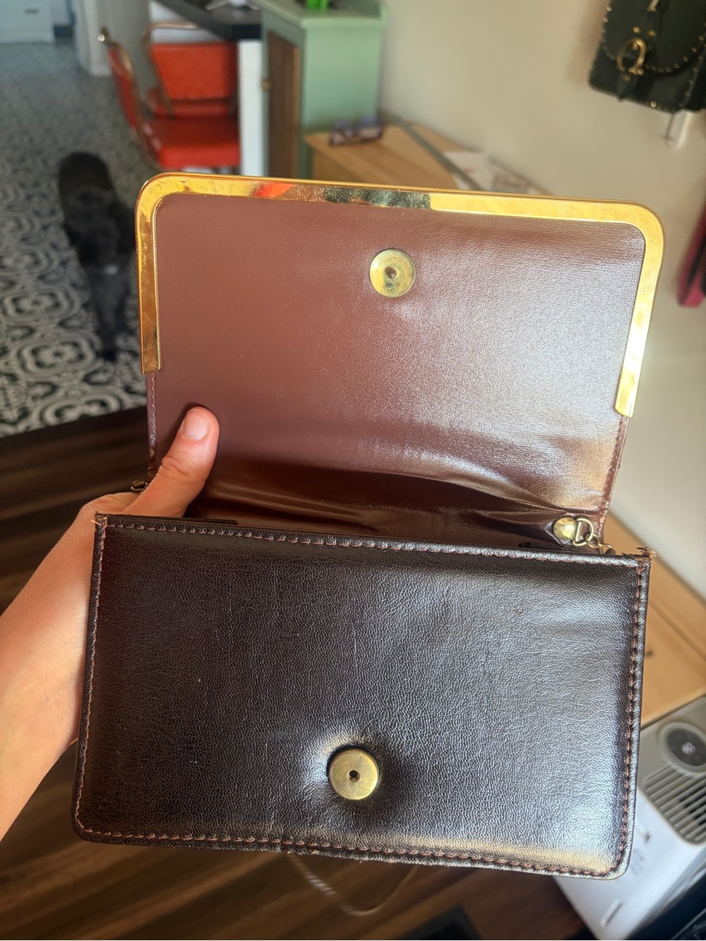 Free with purchase! Vintage bronze Metallic metal Crossbody Bag - Women - Picture 6 of 9